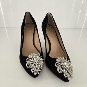 INC International Concepts Black Embellished Heels
